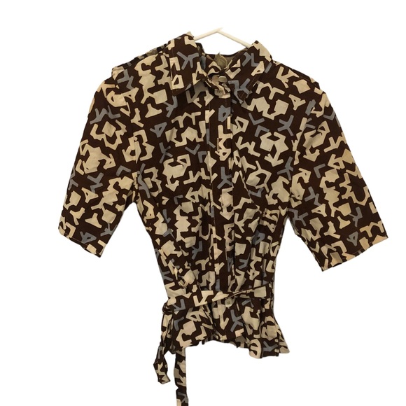 Lord & Taylor Dresses & Skirts - Lord and Taylor Vintage 70’s Size 16 skirt and blouse set in brown and blue